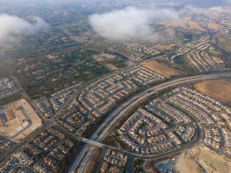 Aerial view of Carmen Valley